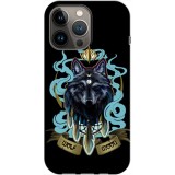 Husa compatibila cu Apple iPhone 13 Pro Max model Moon Wolf, Silicon, TPU, Viceversa, Transparent, Carcasa