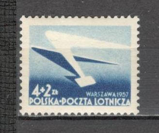 Polonia.1957 Posta aeriana- Expozitia filatelica nationala MP.33 foto