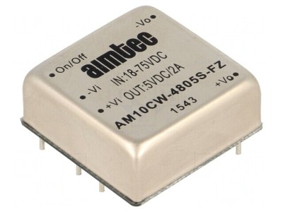 Convertor DC/DC 10W 18-75V la 5V 2A 1x1 foto