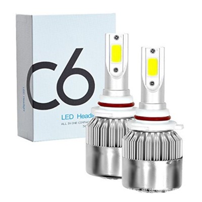 Set 2 LED-uri Auto Techstar&amp;reg; C6, 9006, 36w, 3800 Lumeni, 6500K, AUTO, 12-24 Volti, COB foto