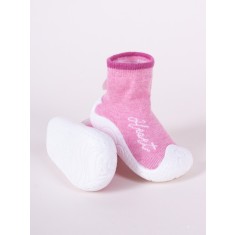 Mocasini pentru copii cu talpa antiderapanta - Inimioara (Marime Disponibila:
