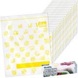 Pungi reutilizabile cu &icirc;nchidere zip 18 &times; 23 cm, set 20 bucati Vilde