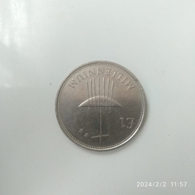 -Y- MONEDA IRLANDA 1 PUNT ( POUND ) 2000 XF MILLENIUM foto