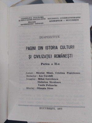 36 diapozitive Originale p.PROIECTIE-PAGINI DIN ISTORIA CULTURII SI CIVILIZATIEI foto