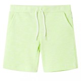 Pantaloni scurți pentru copii cu șnur, galben neon, 92