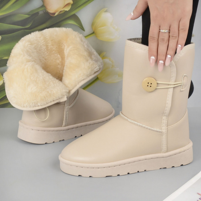 Cizme Tip Ugg De Dama 1994 Bej