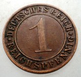 B.176 GERMANIA WEIMAR 1 REICHSPFENNIG 1933 F