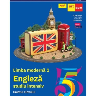 Limba Engleza. Limba Moderna 1, Caietul Elevului, Clasa a V-a, Vicki Anderson, Eoin Higgins, Cristina Rusu, Diana Todoran, 2024 foto