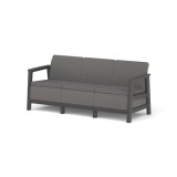 Scandi linea 3 szem&eacute;lyes kerti kanap&eacute; grafit-hűv&ouml;ssz&uuml;rke