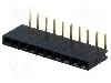 Conector 10 pini, seria {{Serie conector}}, pas pini 2.54mm, CONNFLY - DS1024-1*10R0