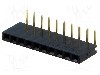 Conector 10 pini, seria {{Serie conector}}, pas pini 2.54mm, CONNFLY - DS1024-1*10R0 foto