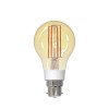 Bec inteligent LED Wireless Homeflow B-5008, B22, 5.5W (40W), 500lm, dimabil, filament, lumina calda, Control de pe telefonul mobil SmartElectro Intel