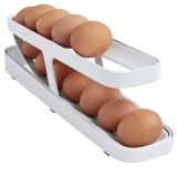 Suport etajat pentru oua, capacitate 12-14 oua, plastic, alb, Oem