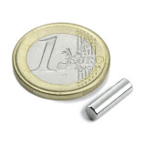 Magnet neodim cilindru &Oslash;4&amp;#215;12,5 mm, putere 660 g, N42
