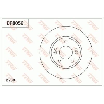 Set discuri frana fata TRW, Hyundai I30 (Gd), 06.2011-, I30, 11.2016-, I30 Coupe, 05.2013-, Kia Cee D (Jd), 09.2012-, Ceed (Cd), 03.2018-, Pro CeeD ( foto