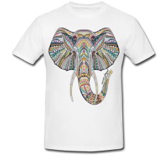 Tricou &amp;quot; Colour elephant mandala &amp;quot; foto