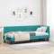 vidaXL Cadru de pat colțar cu headboard Turcoaz 80 x 200 cm Catifea 42016416