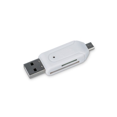 Adaptor OTG USB 2.0 - MicroUSB &amp;amp; Reader Card SD &amp;amp; Micro SD (Forever) foto