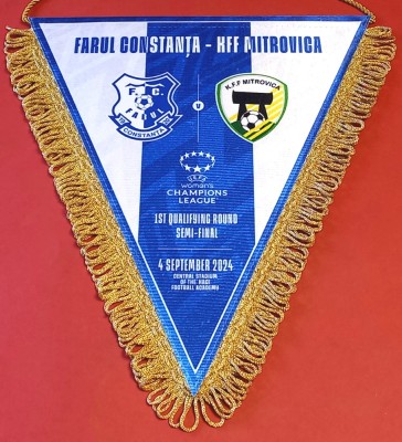 Fanion (protocol) meci fotbal FARUL CONSTANTA-KFF MITROVICA(Feminin 04.09.2024) foto