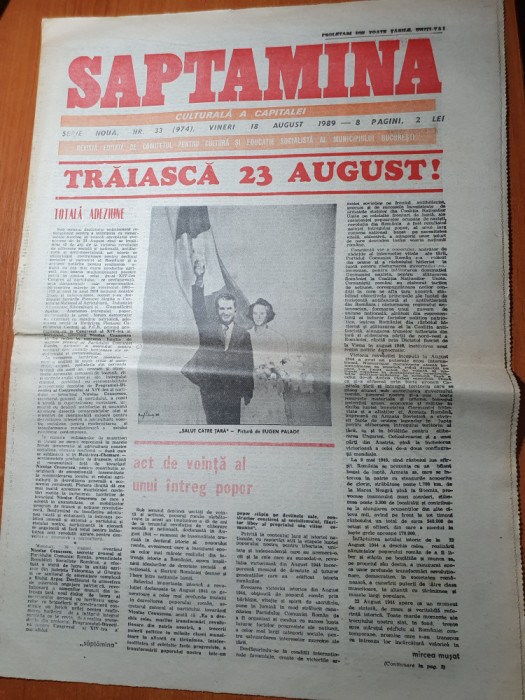 saptamana 18 august 1989-realizarile epocii lui ceausescu,45 ani de la 23 august