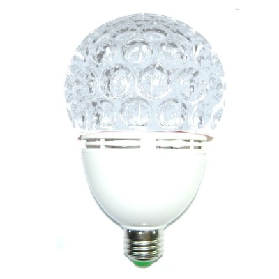 Bec cu efect disco , Big Globe , led rosu-albastru , putere 3 W , fasung E27 foto
