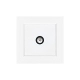 Cumpara ieftin Priză TV Nova cu cadru alb