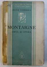 MONTAIGNE . OMUL SI OPERA de ALICE VOINESCU foto