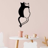 Cumpara ieftin Tablou metalic Love Negru 33x70 cm