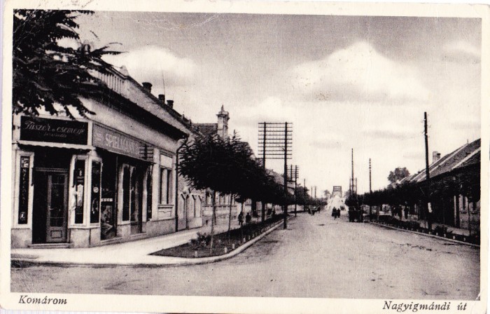 AMS# - ILUSTRATA/VEDERE COMARNA KOMAROM, NAGYIGMANDI 1939, CIRCULATA