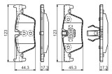 BOSCH 0 986 494 554 set placute frana,frana disc