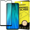 Folie Protectie Ecran WZK pentru Xiaomi Redmi 8, Sticla securizata, Full Face, Full Glue, Neagra