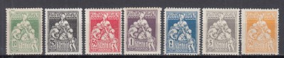 ROMANIA 1921 ASISTENTA SOCIALA TIMBRE DE AJUTOR SERIE SARNIERA foto