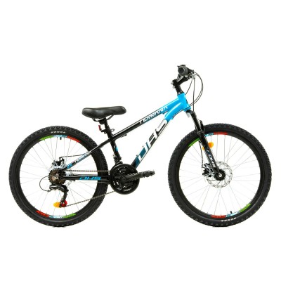 Bicicleta Copii Dhs Terrana 2423 - 24 Inch, Negru/Albastru Ultimate FactoryBikes foto