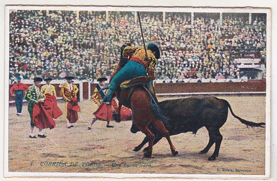 bnk cp Corrida de toros - Una buena vara - necirculata