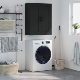 VidaXL Dulap montat pe perete, negru, 69,5x34x90 cm, lemn prelucrat