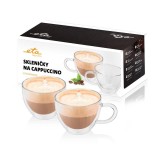 Set 2 cesti pentru cappuccino ETA5180 92010, 230 ml, pereti dubli din sticla borosilicata, ETA