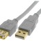 Cablu USB 2.0 A-A mufă aurită 3m