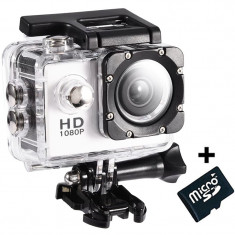 Camera Sport iUni Dare 50i Full HD 1080P, 5M, Waterproof, Alb + Card MicroSD 8GB Cadou foto