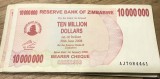 (ORIX) Zinbabwe 10000000 dolar dollars 2008