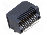 Conector margine PIN 20 0,8mm aurit SMT SAMTEC pentru PCB