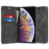 Husa piele iPhone XS Max Techsuit Confy Cover, negru