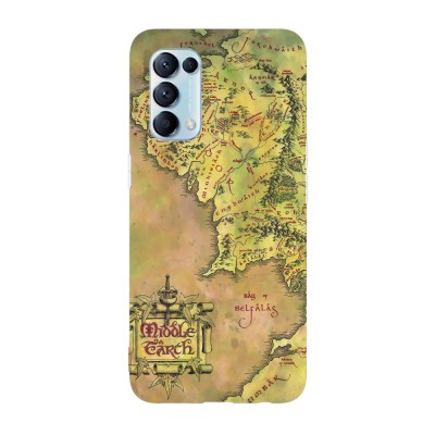 Husa compatibila cu Oppo Find X5, Viceversa, model Middle Earth Map The lord of the rings, Silicon, TPU foto
