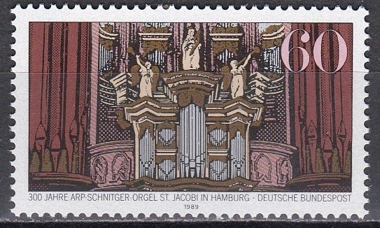 Germania 1989 - A 300-a aniversare a orgii Arp-Schnitger din Hamburg, MNH