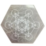 PLACĂ DE SELENIT PENTRU PROTECȚIE ENERGETICĂ | CUBUL LUI METATRON