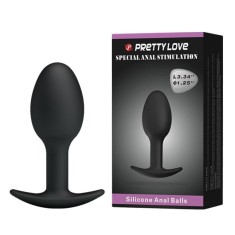 Heavy Balls - Dop anal din silicon, 6.5 cm