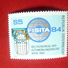 Serie Austria 1984 -Personalitati- Congres Mondial Ingineri Auto ,1 val.