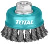 Perie sarma tip cupa Total - fir rasucit - 100mm