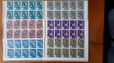 1976-Olimpiada de iarna Innsbruck-Lp901-coli de 10 buc.-6 coli- compl.set-MNH, Nestampilat