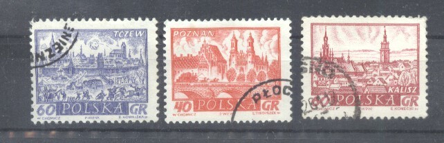 Poland 1960 Castles, usuals, used AE.294