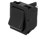 &Icirc;ntrerupător ROCKER DPDT ON-ON 10A/250VAC, negru, SCI